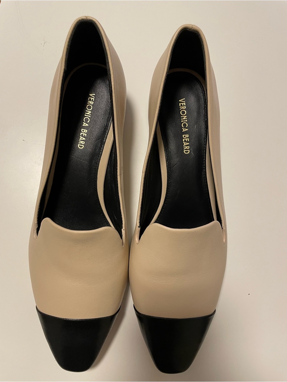 Veronica Beard Cecile Cap Toe Block Heel Loafers. Size 7.5 New No Tag